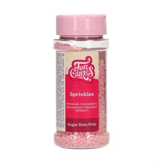 FunCakes Sugar Dots Pink 80g