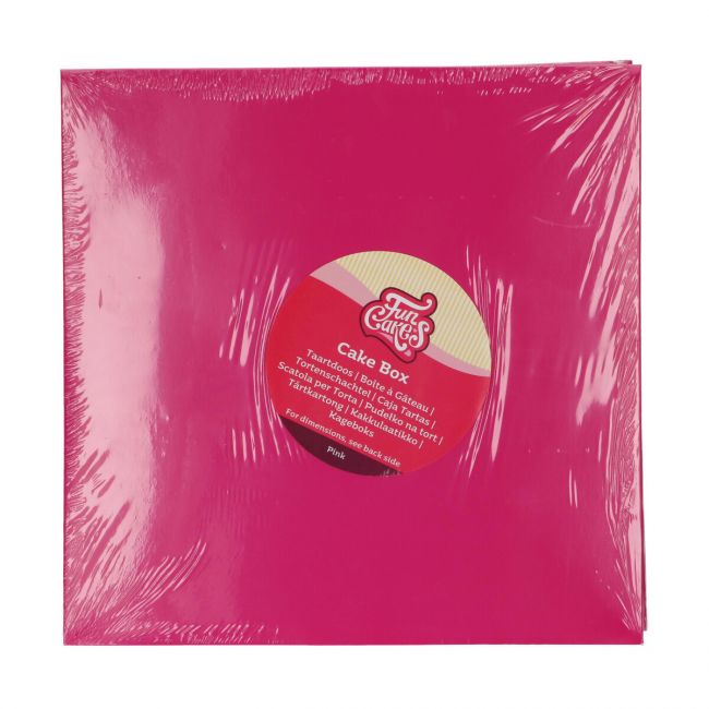 FunCakes Tortenbox Pink - 25 x 25 x 15cm