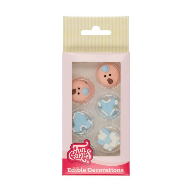 FunCakes Zuckerdekor Baby Blau 12 Stk.