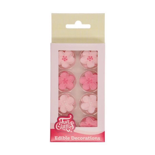 FunCakes Zuckerdekor Blueten Rosa 24Stk.