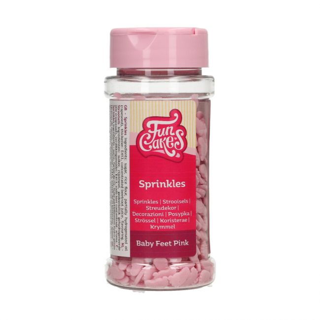 FunCakes Zuckerstreusel Babyfuesse Pink 55g