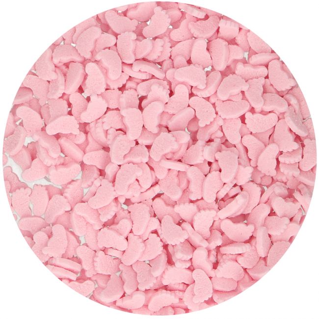 Zuckerstreusel Pink Babyfuesse Pink von Funcakes