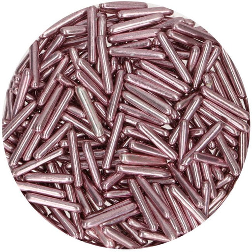 Zuckerstreusel Stäbchen Metallic RoseGold 70g