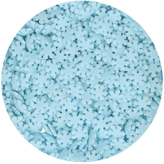 FunCakes Zuckerstreusel Schneeflocken Blau 50g