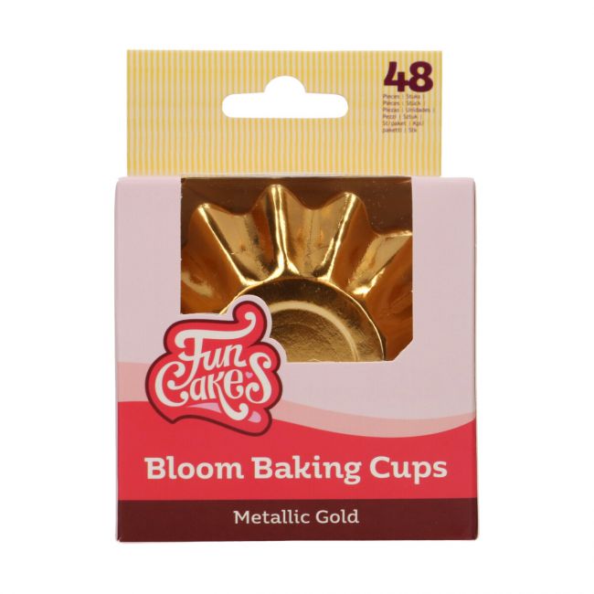 FunCakes Bloom Muffinförmchen Gold 48 Stk.