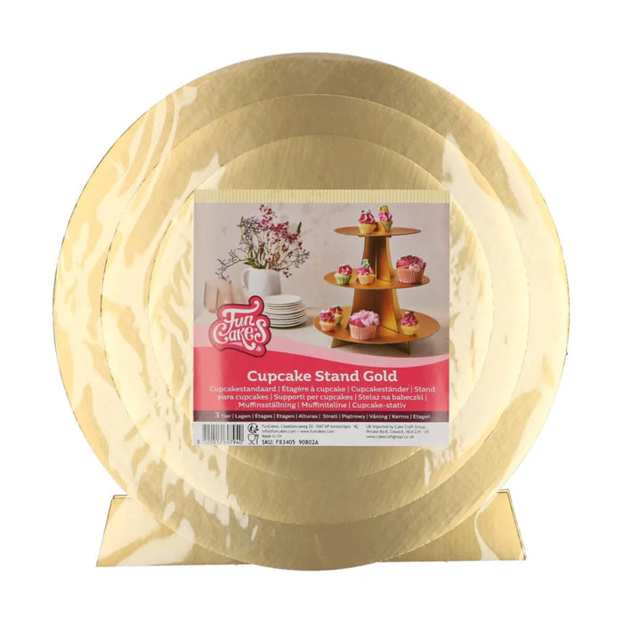 FunCakes Cupcake Etagere Gold verpackt