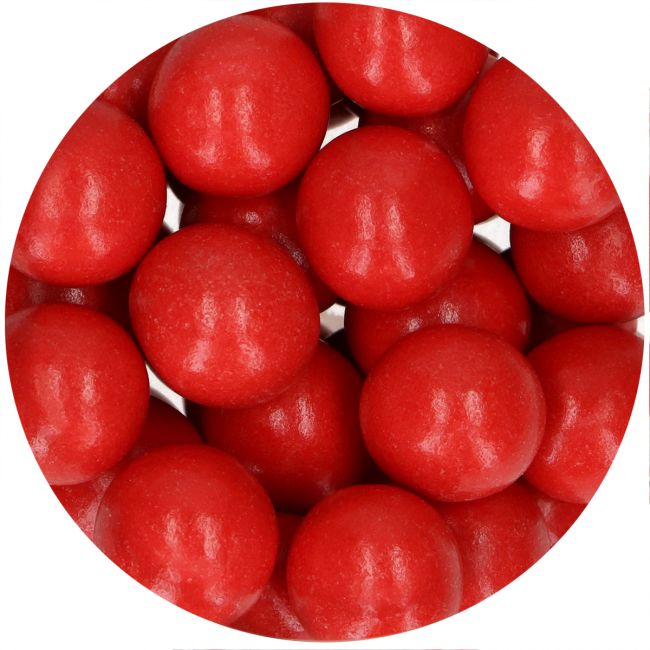 Schoko Crispy Kugel Pearl Red von Funcakes 130g