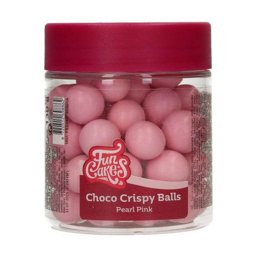 FunCakes Schoko Crispy Kugeln Pearl Pink 130g