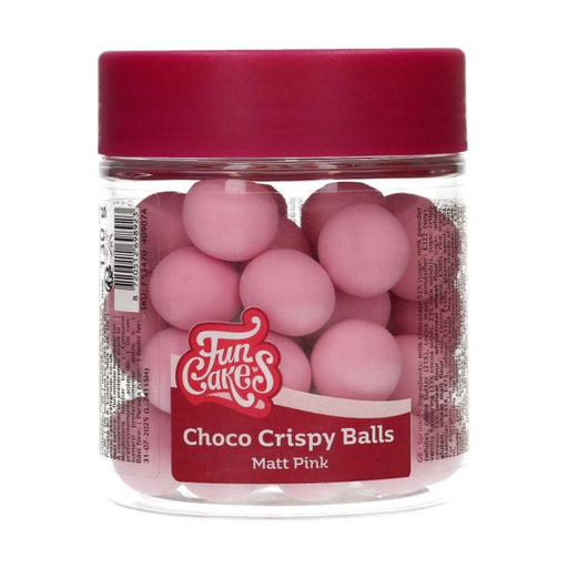 FunCakes Schoko Crispy Kugeln Pink 130g