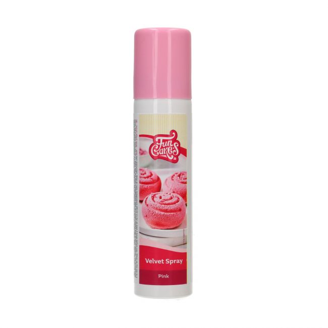 FunCakes essbares Samt Spray Rosa 100ml