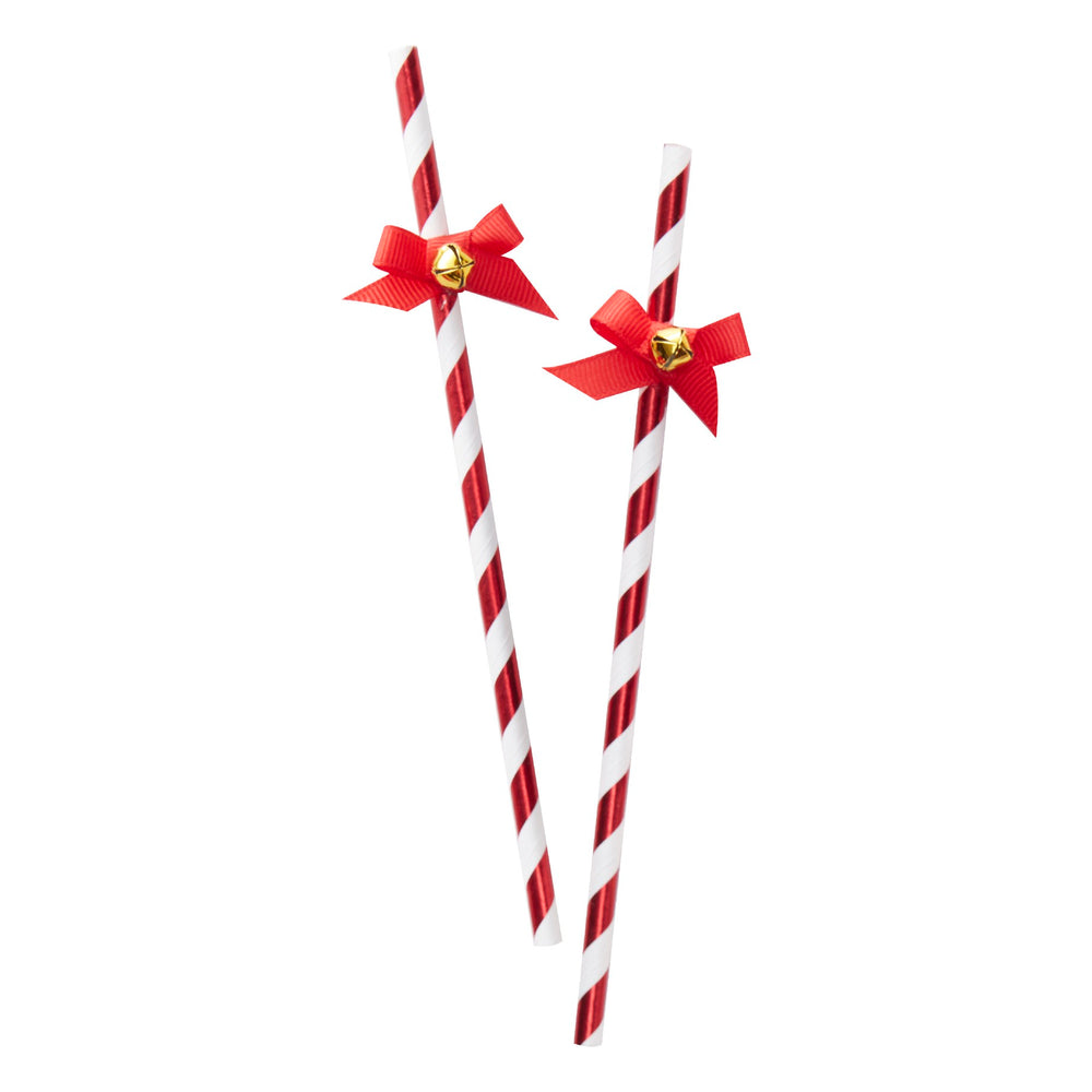 Papierstrohalme Cakepopsticks rot weiß Weihnachen