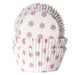 HoM Muffinfoermchen Polka Dot Weiss Rosa 50 Stk.