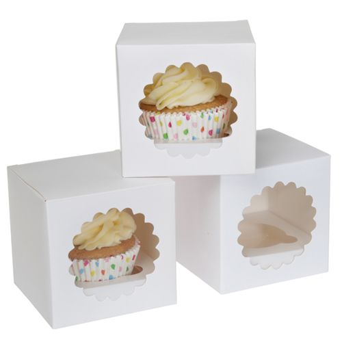 HoM Cupcake Box 1 Weiss 3Stk.