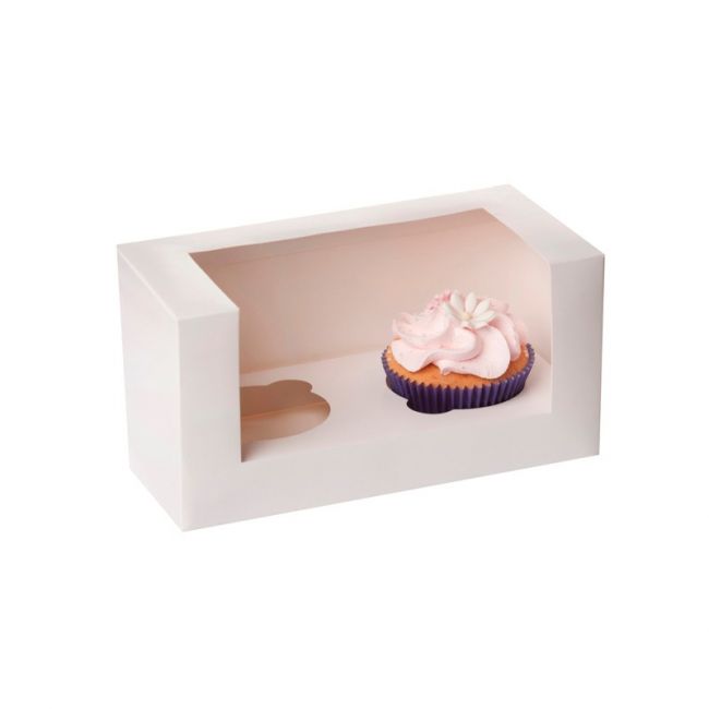 HoM Cupcake Box 2er Weiss 3Stk.