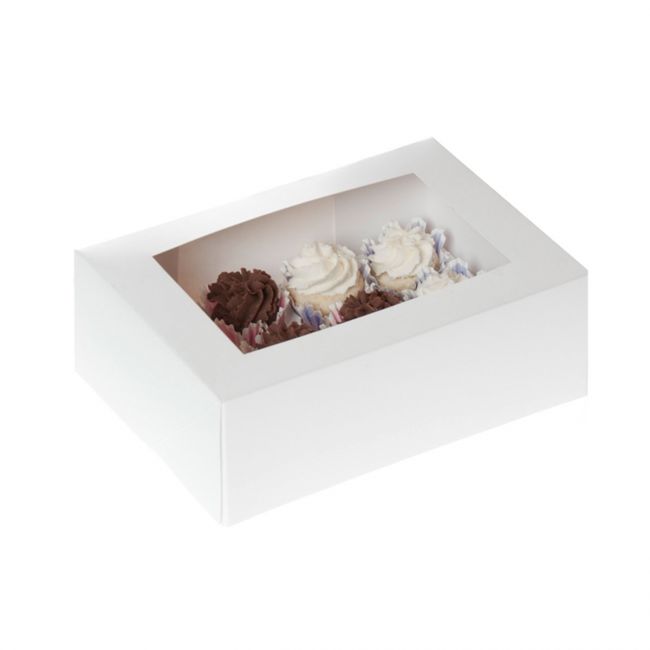 HoM Mini Cupcake Box1 2er Weiss 2Stk.