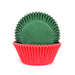 HoM cupcakefoermchen Rot Gruen Set 50Stk.