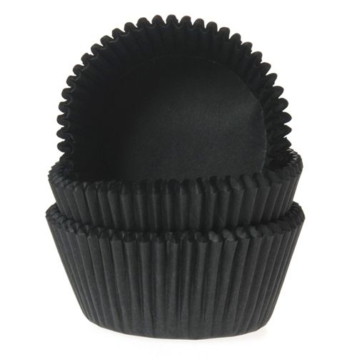 HoM Muffinfoermchen Schwarz 50Stk.