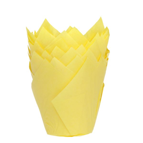 HoM Tulip Muffinförmchen Gelb 36 Stk.