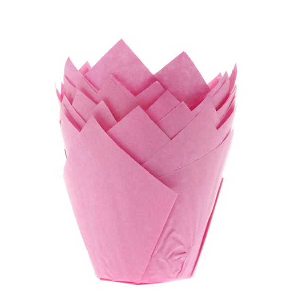 HoM Tulip Muffinförmchen Pink 36 Stk.