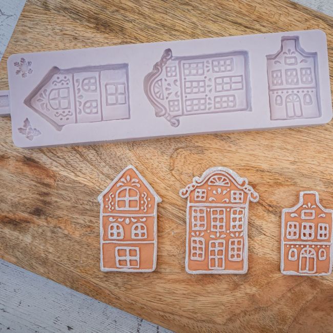 Karen Davies Silikonform Lebkuchen Dutch Houses