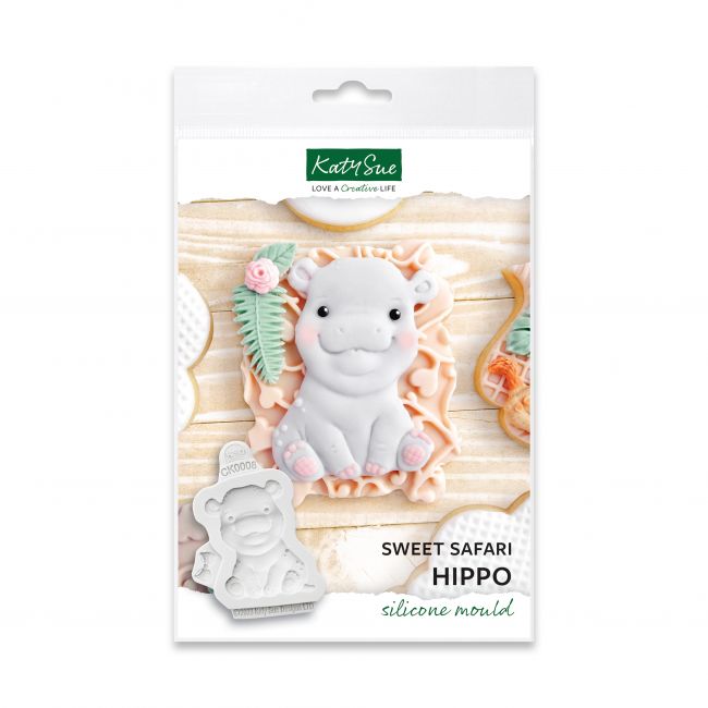 KatySue Silikonform Sweet Safari Nilpferd