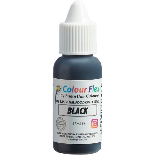 Sugarflair Colour Flex Lebensmittelfarbe Schwarz 15ml