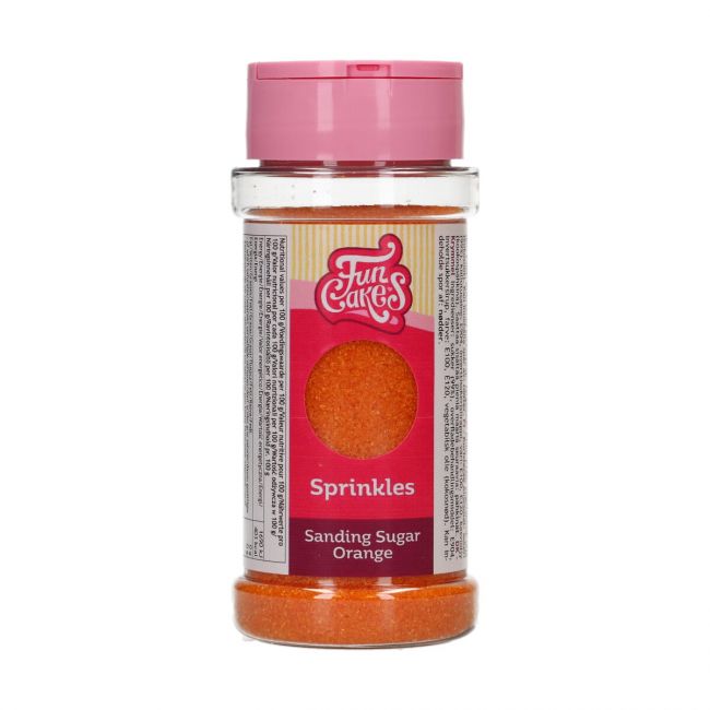 FunCakes Sanding Zuckerstreusel Orange 80g