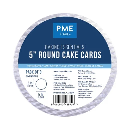 PME Cake Cards 12,7cm Rund – 3 Stk.