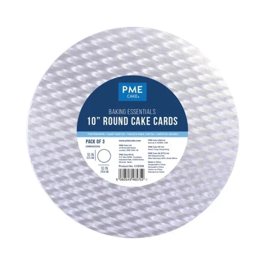 PME Cake Cards Rund 26cm 3er Set