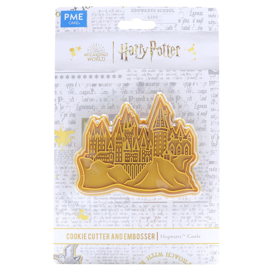 PME cookie cutter and embosser hogwarts castle