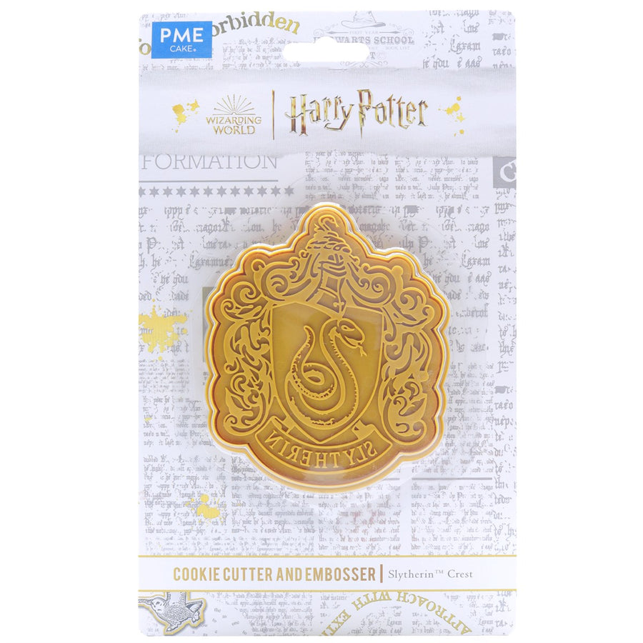 PME cookie cutter and embosser Slytherin crest