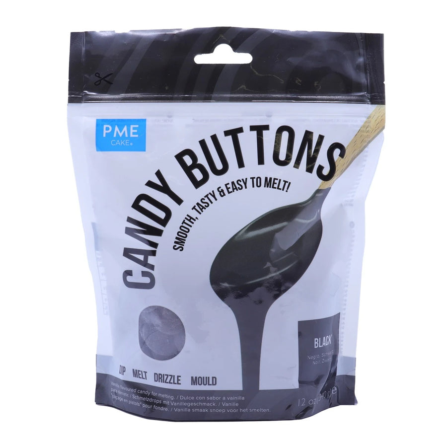 PME Candy Buttons Schwarz 280g