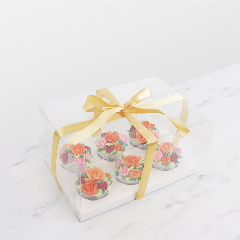PME Crystal Cupcake Box 6er mit Schleife