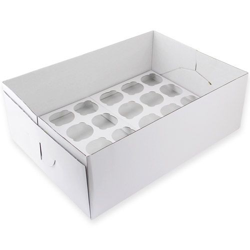 PME Muffin Box 24er Extra hoch Karton weiß