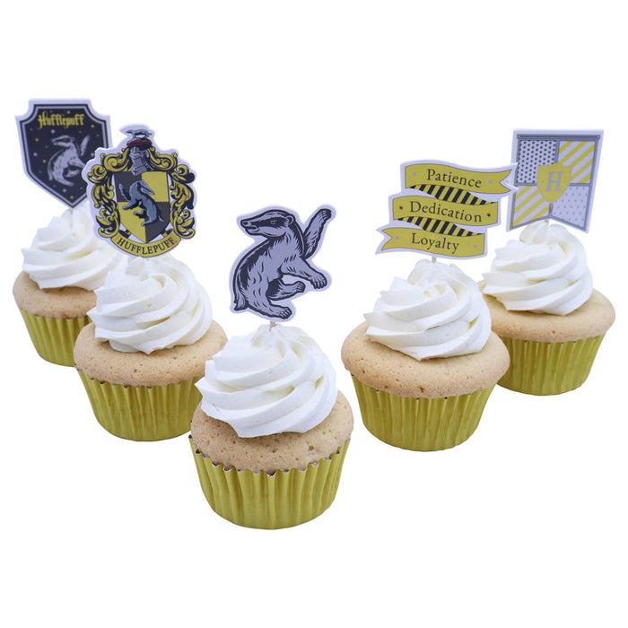 PME Harry Potter Cupcake Topper Hufflepuff 15 Stk.