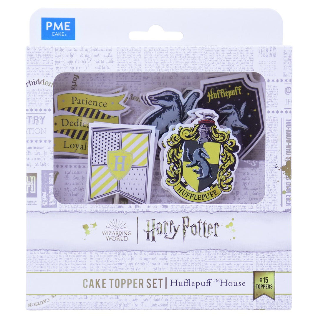 PME Harry Potter Cupcake Topper Hufflepuff 15 Stk.