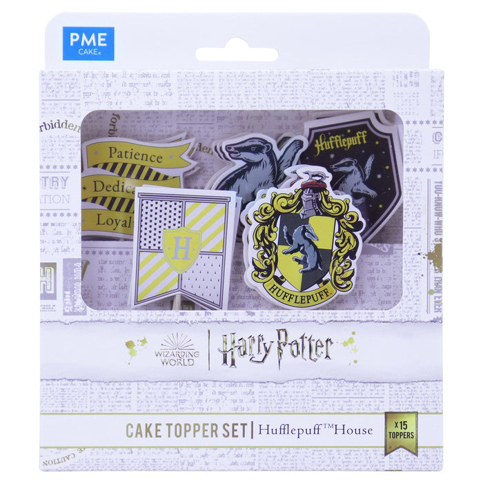 PME Harry Potter Cupcake Topper Hufflepuff 15 Stk.