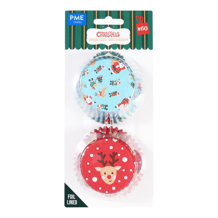 PME Muffinförmchen Set - Santa & Rudolph 60 Stk.