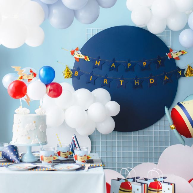 PartyDeco Cake Topper Airplane 29cm