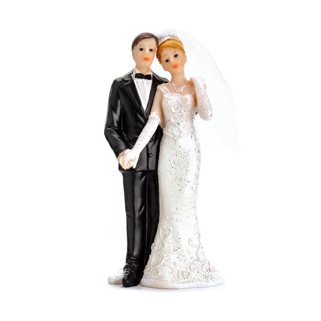 PartyDeco Cake Topper Brautpaar - Newlyweds