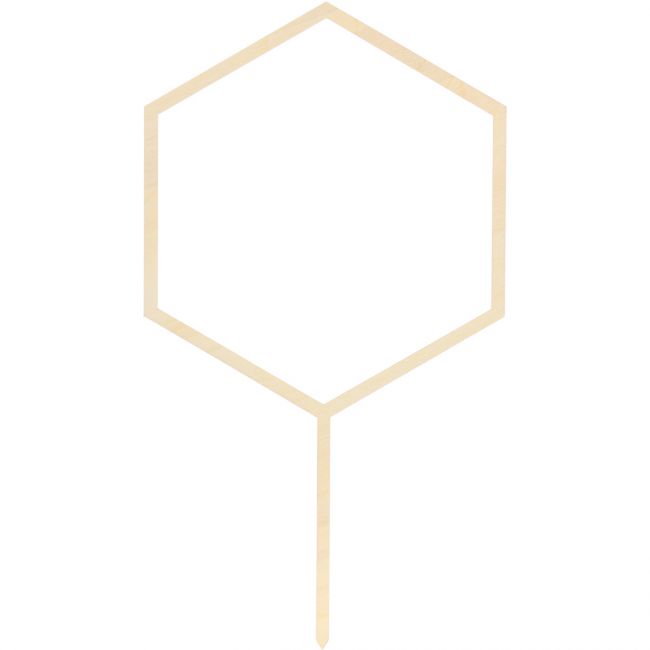 CakeTopper Hoz Hexagon PartyDeco