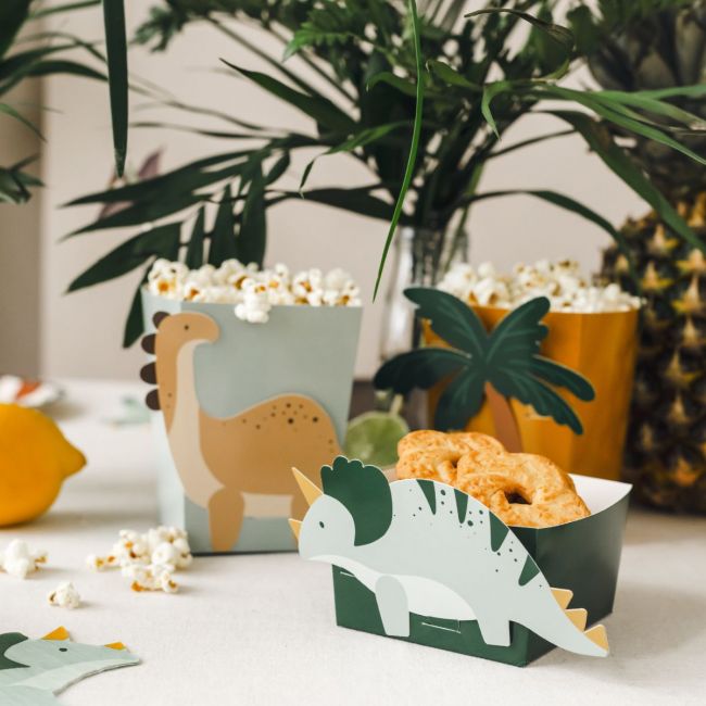 PartyDeco Snack Boxen Dinosaurier 6 Stk.