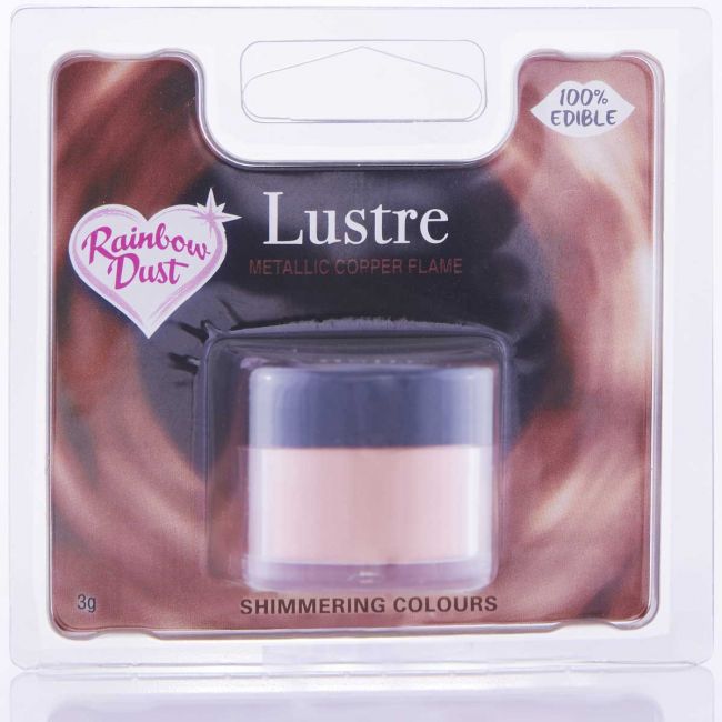 Essbarers Glitzerpuder Copper Flame Rainbow Dust