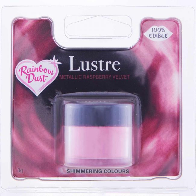 Essbarers Glitzerpuder Raspberry Velvet Rainbow Dust