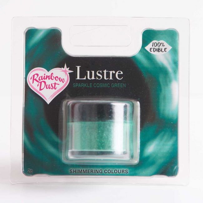 Rainbow Dust essbarers Glitzerpuder Sparkle Cosmic Green