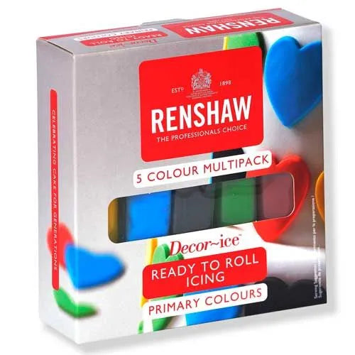 Renshaw Fondant Set Grundfarben 5x100g