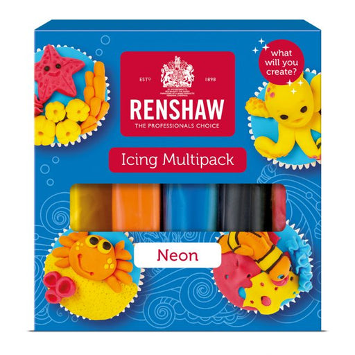 Renshaw Fondant Set Neon 5x100g