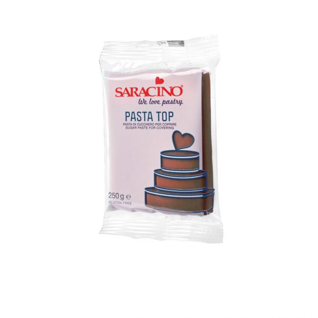 Saracino Pasta Top Fondant Braun 250g