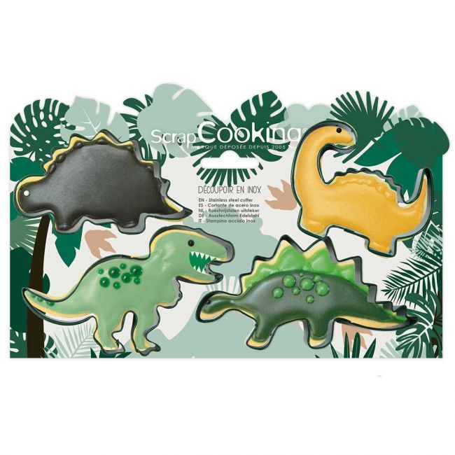 ScrapCooking Ausstecher Set Dino 4 Stk.