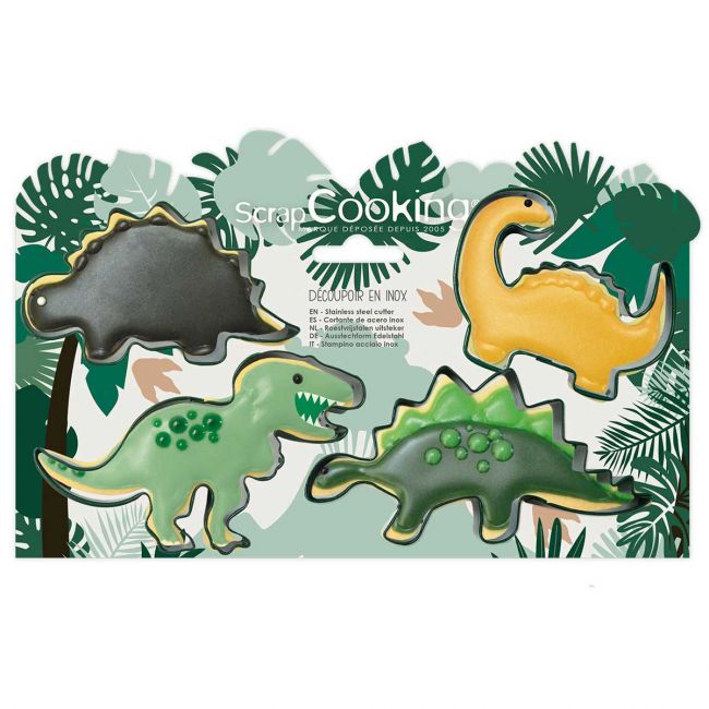 ScrapCooking Ausstecher Set Dino 4 Stk